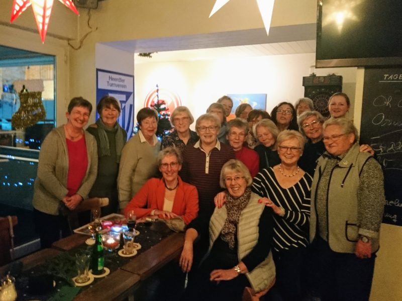 Weihnachtsfeier Gymnastikgruppe