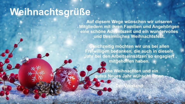 Weihnachstgrüße – Merry Christmas 2020 | HTV 1896 e.V.